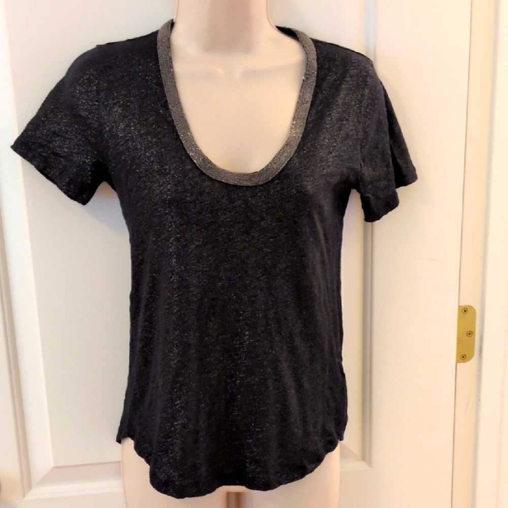 J. Crew Factory Metallic Top
